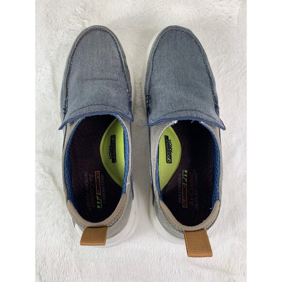 Skechers Men’s Proven Evers Slip On Size 10.5 Navy Casual Comfort Shoes - Picture 10 of 10